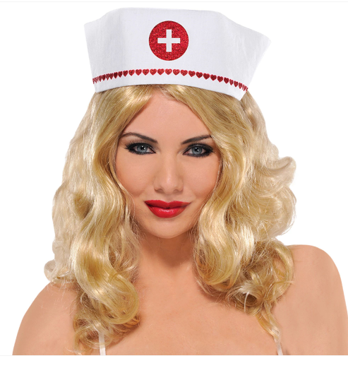Qilmal Chapeaux Docteur Accessoire Costume D'infirmière pour Mascarade  Décoration Fête Déguisement Élégant Fête À Thème Chapeau D'infirmière  Costume d'halloween : : Mode