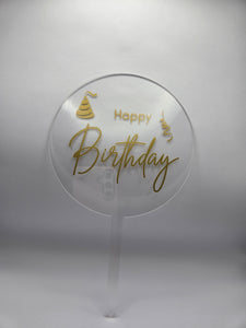 Cake Topper Happy Birthday