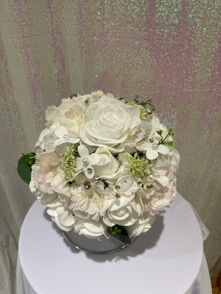 Bouquet de fleurs Blanche et Rose