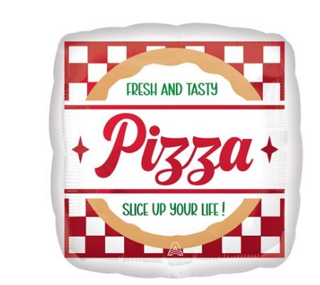Ballon mylar -Boite Pizza
