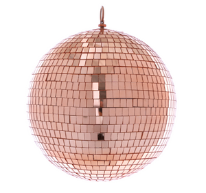 Location-Petite boule disco rose gold