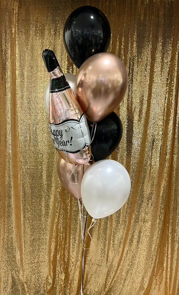 Bouquet de ballons- Happy new year rose gold