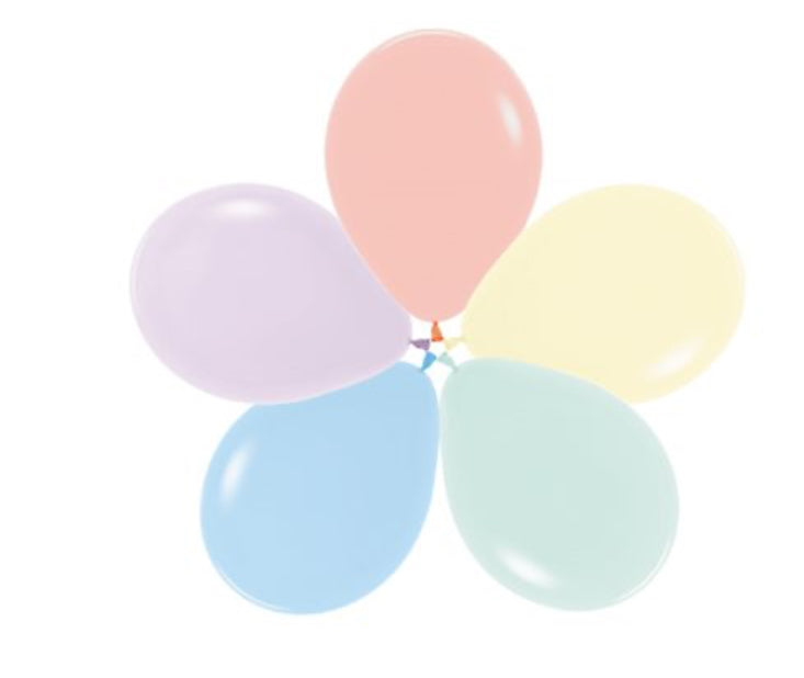 Sac de 50 ballons couleur pastel