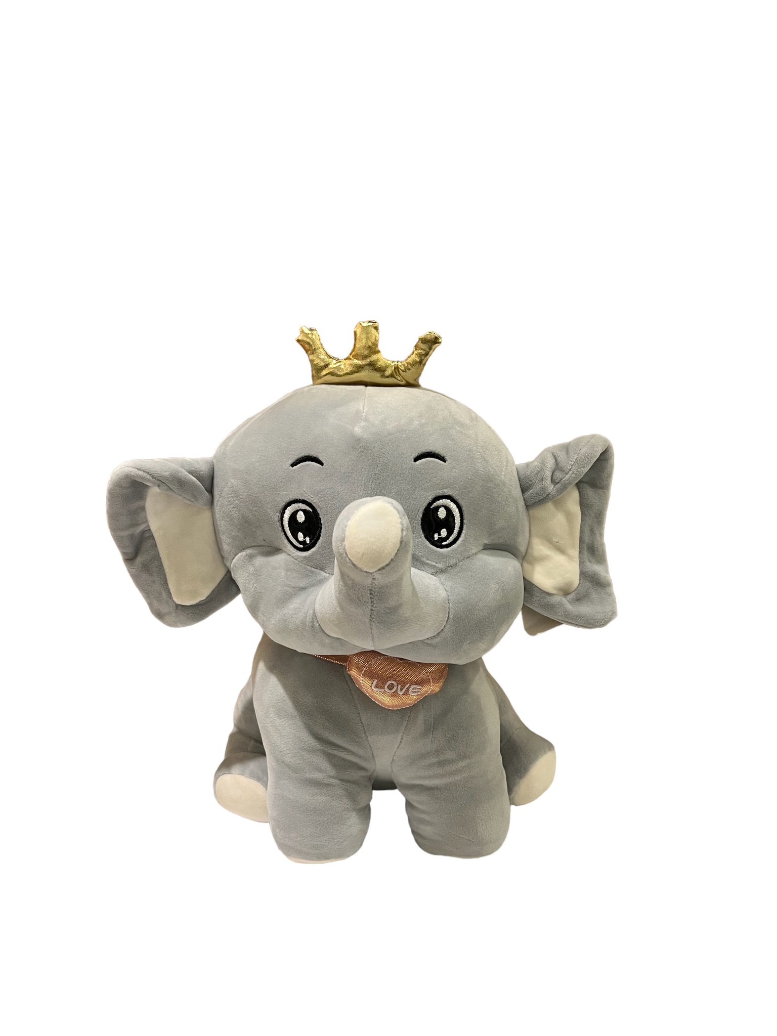 Peluche éléphant gris