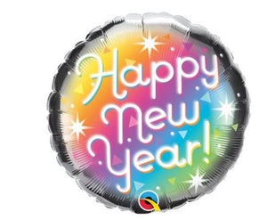 Ballon mylar- Happy New Year coloré