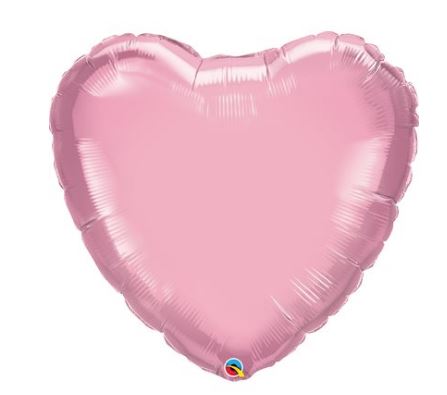 Ballon mylar - Grand cœur Rose