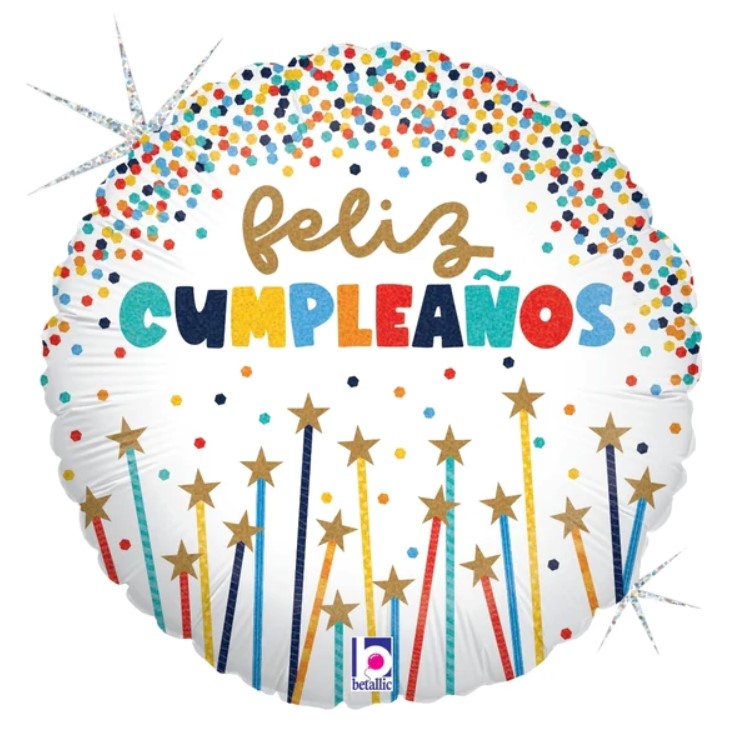 Ballon mylar-Feliz cumpleaños chandelle