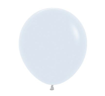 Ballon latex- Blanc mat 18''