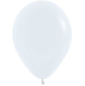 Sac de 50 ballons blanc mat