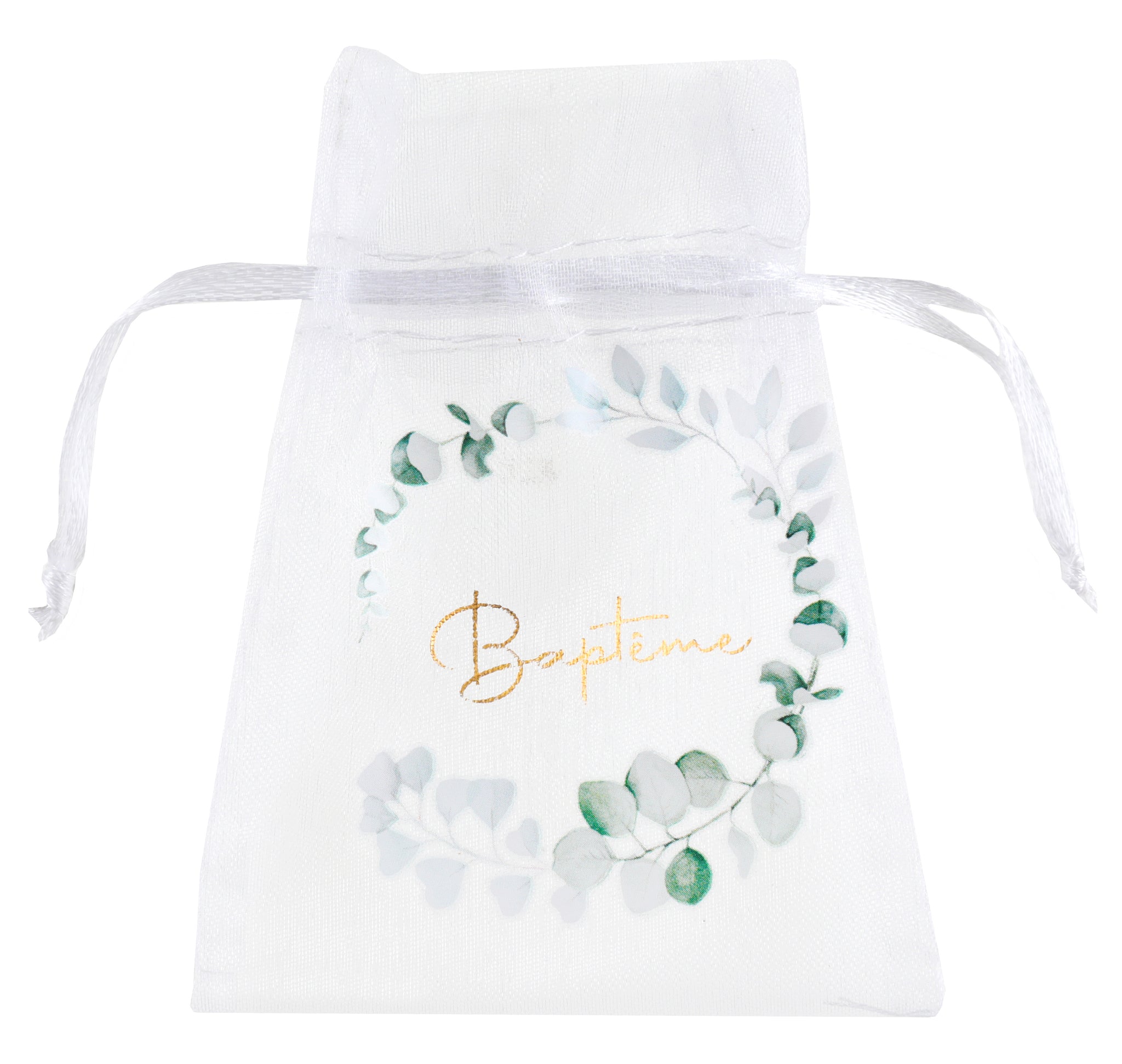 Petit sac d'organza Baptême