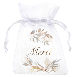 Petit sac d'organza Merci