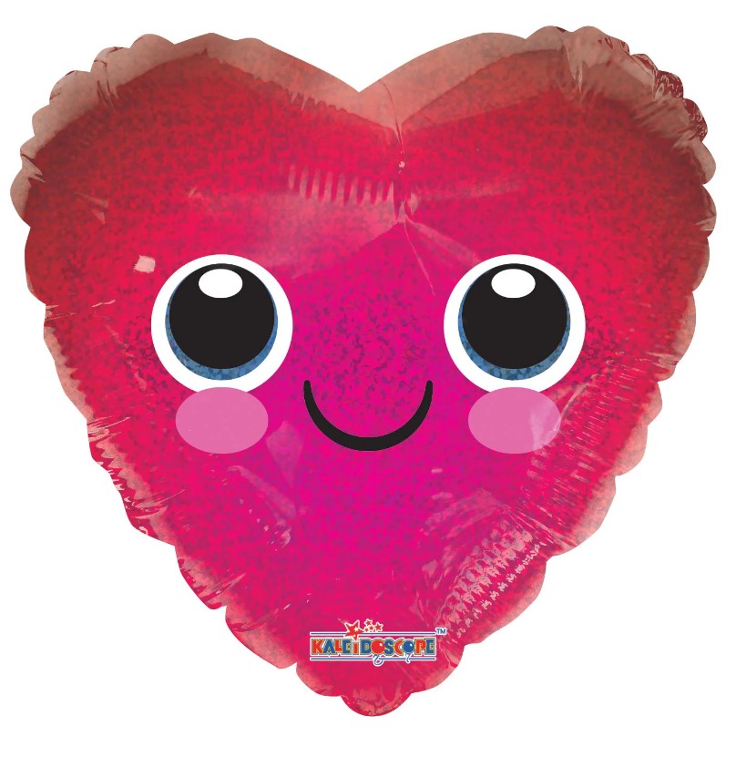 Ballon mylar coeur - Heureux