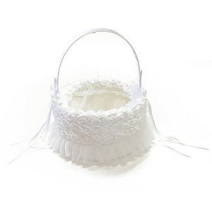 Panier bouquetière -Blanc