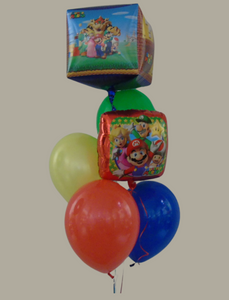 Bouquet  de ballons Mario Bross. prix total $41.98