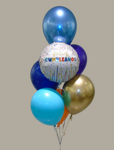 Bouquet de ballons -Feliz Cumpleaños chandelles.-prix total $33.99