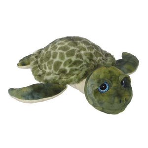 peluche moyen en forme de tortue verte