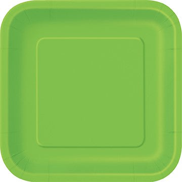 assiettes petites couleur vert lime