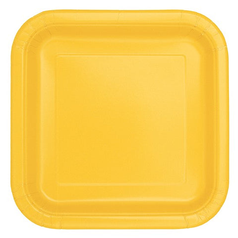 assiettes petites couleur jaune