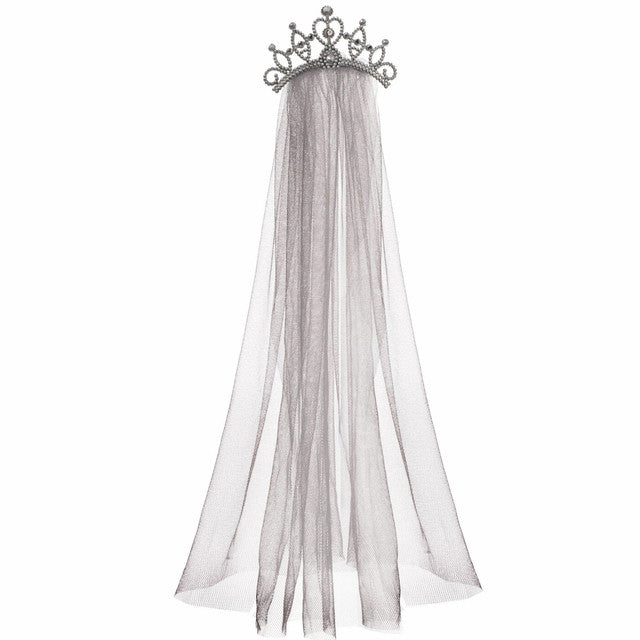 Couronne voile gris