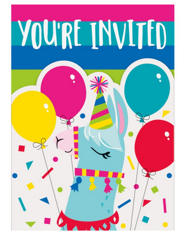 Invitation anniversaire Lama