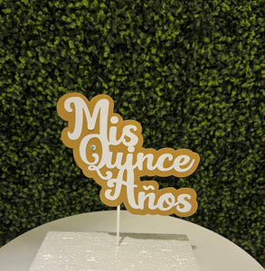 Cake topper-Décor de gâteau-Mis Quince