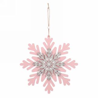 Flocon de neige rose