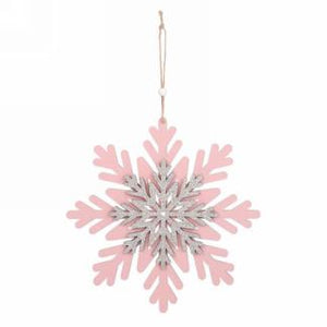 Flocon de neige rose